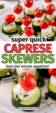 Quick Caprese Skewer Appetizer! Cold Italian Appetizer Keto Snack. Appetizer Recipes Football, Recipes For Guests, Gluten Free Appetizers Easy, Potluck Finger Foods, Gluten Free Picnic, Gluten Free Finger Foods, Cold Party Appetizers, Caprese Salad Skewers, Healthy Sushi