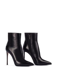 Find LE SILLA 120mm Eva Ankle Boots on Editorialist. black nappa leather smooth grain side zip fastening high stiletto heel ankle-length pointed toe leather lining leather sole Green Boots, Online Closet, Ankle Boots Black, Stiletto Boots, Iconic Bags, Boots Fall, Flat Boots, Ballet Flat Shoes, Pump Sandals