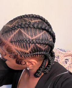 Cornrows Natural Hair, New Hair Do, Braided Hairstyles For Black Women Cornrows, Braids Hairstyles Pictures, Pretty Braided Hairstyles, Dope Hairstyles, Hair Ponytail Styles, Business Hairstyles, Ponytail Styles