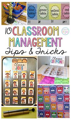 classroom management tips and tricks for teachers to use in the classroom, including stickers