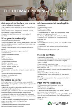 the ultimate moving checklist is here