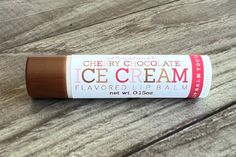 This listing is for one Cherry Chocolate Ice Cream flavored lip balm. Our lip balms are homemade with all natural ingredients that will keep your lips smooth and moisturized all day long! Our amazing lip balms have the following ingredients: Beeswax Cocoa butter Mango butter Shea butter Avocado oil Coconut oil Sweet almond oil Vitamin E oil Flavor oils ** We do add the tiniest bit of sweetener to give our lip balms that little bit of extra flavor! Each lip balm is .15oz and shrink wrapped for yo Chocolate Cherry Ice Cream, Cherry Chocolate, Flavored Lip Balm, Flavored Oils, Chocolate Ice, Oil Coconut, Ice Cream Flavors, Chocolate Cherry, Mango Butter