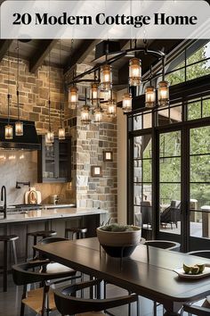 Make a statement with modern lighting fixtures that add style and personality to your cottage home Scottish Homes, Statement Lighting, Cozy Kitchen, Luxurious Bedrooms, Luxury Living Room