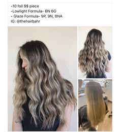 Dark Blonde Hair Shades Eq, Calura Gloss Formulas, Blond Shades, Cosmetology Tips, Haircolor Formulas, Icy Blondes