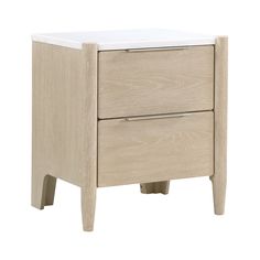 Matteo Light Oak Nightstand from Homelegance - Luna Furniture Chaise Bedroom, Daybed Bedroom, Accent Mirror Wall, Oak Nightstand, Cal King Bedding, Coat Rack Shelf, Printer Stands, Pillow Mattress, Bed Comforter Sets