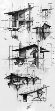 architectural drawings are shown in black and white