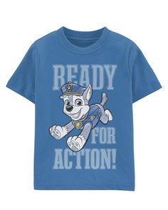 He'll be ready for adventures with the PAW Patrol in this soft cotton tee featuring the Nickelodeon® pups 3rd Birthday Paw Patrol Boy, Paw Patrol Boy Birthday, Paw Patrol Outfit, Paw Patrol Shirt, Toddler Boy Tops, Boy Stuff, Paw Patrol Party, Paw Patrol Birthday, Cool Graphic Tees