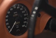 a close up of a speedometer on a motorcycle