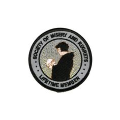 a patch with an image of a woman holding a baby in her arms and the words, society of wisey and rescuers