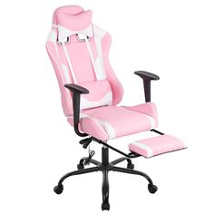 PRICES MAY VARY. ✿Easy Assemble - Gaming chair super easy to put together, estimated assembly time in about 20-40mins, office chair came with all the tools necessary. ✿Comfortable Seating - Massage office chair have a vibrator with remote control, slight vibration can reduce the fatigue caused by your long hours of work. ✿Headrest & Lumbar Support & Footrest & Reclining - Racing office chair designed with human-oriented ergonomic construction for providing comfort sitting experience. And most im Pc Gaming Chair, Massage Office Chair, Office Gaming Chair, Racing Chair, Game Chair, Chair Desk, Chair With Footrest, Ergonomic Desk Chair, Office Chair Design