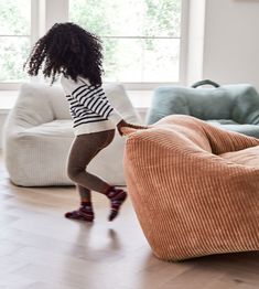 Elevate lounge time with our Verte Green Plush Chair, a just-for-them spot for reading, cartoon watching or just chilling. Upholstered in a rich, wide wale velvet corduroy, this soft seat promises comfy support for curling up with a good book. Light enough to easily move from room to room, it makes a great gift for toddlers to tweens.   • Cover: 100% organic cotton velvet  • Bean bag filling designed to provide firm, comfortable support that will relax and sink in with use  • Spot clean with a d Kids Lounge Chair, Velvet Bean Bag, Plush Lounge Chair, Reading Cartoon, Bean Bag Filling, Baby Playroom, Plush Chair, Kids Bean Bags, Bean Bag Chair Kids