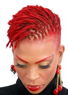 Red Dreadlocks, Short Dreads, Dread Locks, Natural Dreads