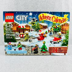 the lego city christmas calendar is in its box