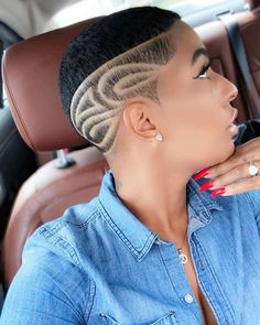 Fade Haircut Women, Short Natural Haircuts, Tapered Natural Hair