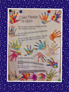 Treaty Recognition Week Activities, Classroom Treaty Agreement, Treaty Of Waitangi, Waitangi Day, Preschool Rooms, Class Displays, First Day Of School Activities, School Displays