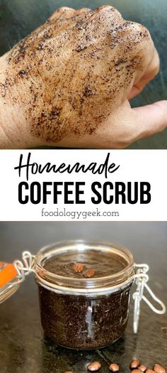 Diy Coffee Face Moisturizer, Organic Exfoliating Face Scrub, Natural Exfoliating Scrub Face, Coffee Face Cream Diy, Homemade Coffee Scrub Skin, Coffee Grinds For Face, Home Made Exfoliating Scrub Skin, Homemade Face Exfoliant, Diy Natural Face Scrub