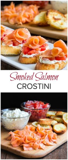 smoked salmon crostini is an easy and delicious appetizer