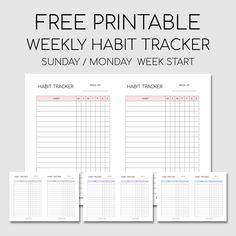 Printable Weekly Habit Tracker | Habit tracker printable, Habit tracker, Habits . #Habit_Tracker_Template_Free_Printable #Bullet_Journal_Mental_Health #Habit_Tracker_Template #Organizing_Printables Habit Tracker Template Free Printable, Bullet Journal Mental Health, Organizing Printables, Habit Tracker Template, Weekly Habit Tracker, Printable Habit Tracker, Binder Ideas, 2023 Goals, Printable Board Games