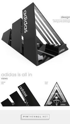 an advertisement for adidas is all in black and white, with the company's logo