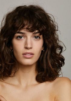 WhyNot Models - Portfolio of Wavy Mid Length Hair, Vintage Bangs, Curly Bangs, Happy Hair, Dream Hair, Long Curly Hair, Elegant Hairstyles, Hair Today