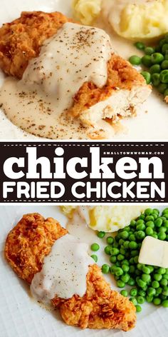 You're less than 30 minutes away from this weeknight dinner for family! It's a chicken dinner recipe that comes out crispy on the outside while being tender and juicy on the inside. Slathered in a creamy white country gravy, this southern chicken fried chicken is so good! Dinner For Family, Country Dinner, Chicken Dinner Recipe, British Cooking