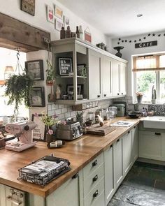 the kitchen is clean and ready to be used for cooking, baking or other purposes