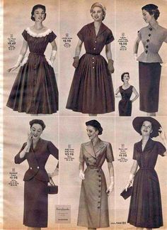 1950 Women, Decades Fashion, 1950s Women, 50s Women, Fashion 50s