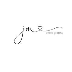 the word jn written in cursive handwriting with a heart on top of it