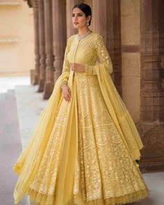 15+ Beautiful Chikankari Outfits We Are Loving Right Now! Lehenga With Anarkali, Skirt And Kurti Indian Wedding, Gowns With Jackets Indian, Jacket Style Lengha, Indian Bridal Anarkali, Gown With Jacket Indian Wedding, Indian Wedding Outfits Gowns, Lakhnavi Gown Design, Anarkali Suits For Roka