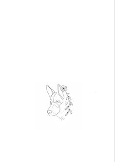 This Pin was discovered by Thais ReginaDiscover (and saveyour own Pins on Pinterest. Dog Landscape Tattoo, Fine Line Dog Flower Tattoo, 3 Dog Tattoo Ideas, Boho Dog Tattoo, German Shepherd Dog Ear Outline Tattoo, Tasteful Dog Tattoos, Husky Memorial Tattoo, Creative Dog Tattoo Ideas, Husky Line Art Tattoo