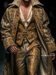 Men Masquerade Outfit, Fantasy Fashion Male, Court Outfit, Masquerade Outfit, Royal Clothes, King Outfit, Rococo Fashion, Royal Clothing, King Fashion