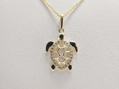 14k solid real yellow gold color turtle charm pendent and cable chain comes in 16 inch and 18 inch lobster lock high quality supper genuine high quality high polish great finish great price aaaa shiny cubiz zirconia micro fave setting guarantte real 14k gold mark and stamp luxuray attractive look come in nice gift box make it beautiful gift for any occasion Yellow Gold Color, Turtle Charm, Solid Yellow, Cable Chain, Pendant Necklaces, Necklace Etsy, Gold Color, Jewelry Necklace Pendant, Best Gifts