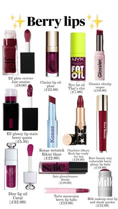 Lipgloss Makeup, Maquillage On Fleek, Berry Lips, Makeup Accesories, Makeup Help, Smink Inspiration, Dope Makeup, Makeup Needs, Fancy Makeup