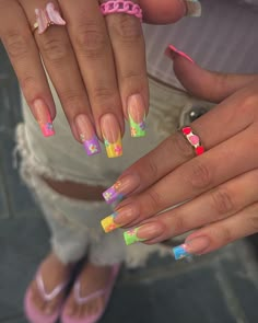 50K likes81 comments(@nailsby_gxxon Instagram on April 272022@glitterbels products“Love meg... Rave Nails, Unghie Sfumate, Summer Nail Designs, Crazy Nails, Bright Nails, Acrylic Nails Coffin Short, Summer Acrylic Nails, Rainbow Nails