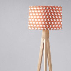 Handmade Orange Geometric Lampshade – Modern Pendant Light Shade for Home Decor Table Lamps and Floor Lamps