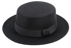 PRICES MAY VARY. Material: Soft Cloth, 65% Cotton and 35% Polyester Fiber.Breathable, Lightweight, and Comfortable for All-day Wear. Unisex Style. Flat top Fedora Hat Size: Hat circumference:56-58cm(22.04-22.83in); Brim Width: 7cm/2.75in. There is an adjust tie hidden in the lining, for your adjusting the head circumference size,making the fit perfect even for a windy day. Classic Design: Felt boater hat design will make you so fashion, elegant and charming.Can be worn with dress or casual cloth Womens Black Felt Hat, Top Hats For Women, Fedora Hat For Women, Fedora Women, Black Fedora Hat, 1920s Party, Simple Bow, Jazz Hat, Wool Fedora Hat