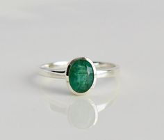 100% Natural Gemstone, Emerald Ring, 925 Sterling Silver Ring, Statement Ring, Handmade Ring, Bezel Setting Ring, Emerald Jewellery Ring, gift for her 𝐌𝐚𝐢𝐧 𝐒𝐭𝐨𝐧𝐞 𝐃𝐞𝐭𝐚𝐢𝐥𝐬  ↣ Stone Name    :- Emerald ↣ Stone Shape   :- Oval Cut ↣ Stone Size  :-  8X6 MM  ↣ Material :- 925 Sterling Silver ❁❁ 𝐉𝐞𝐰𝐞𝐥𝐫𝐲 𝐂𝐞𝐫𝐭𝐢𝐟𝐢𝐜𝐚𝐭𝐞 ❁❁ ↣ KHJewels branded authenticate Jewellery Certificate comes with the authenticity of Metal, Moissanite, and Gemstone combination. ↣ The certificate comes Emerald Jewelry Ring, Bezel Setting Ring, Emerald Jewellery, Smaragd Ring, Natural Emerald Rings, Jewellery Ring, Bezel Set Ring, Ring Bezel, Ring Emerald