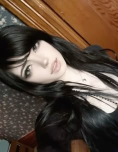 Emo Bangs, 90s Makeup Look, Emo Makeup, Grunge Makeup, Hair Reference, Hair Inspo Color, Commissions Open, Dream Hair, Pretty Makeup