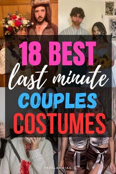 These sexy matching halloween couple costumes will make your holiday spook-tacular! Think classic monsters, pop culture icons, and creative DIY outfits. For couple Halloween costumes, consider iconic duos like Bonnie and Clyde, peanut butter and jelly, or superheroes. When it comes to couple costume ideas, try themes like pirates, fairy tale characters, or famous movie pairs. And for Halloween costume ideas for couples, go for matching outfits like Fred and Wilma Flintstone, or Mario and Luigi t Diy Halloween Couples, Last Minute Couples Costumes, Unique Couples Costumes, Couple Costume Ideas, Costume Ideas For Halloween, Couples Costumes Creative, Halloween Costumes Diy Couples, Funny Couple Costumes, Diy Couples Costumes