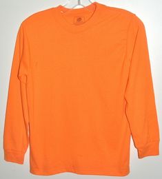 Fruit of the Loom Hi Viz Long Sleeve Safety Orange T-Shirt Youth Sz Large NWOT Fruit of the Loom Hi Viz Long Sleeve Safety Orange T-Shirt Youth Sz Large NWOT This Fruit of the Loom long sleeve tshirt is perfect for casual wear and everyday wear in this neon safety orange color. This shirt measures 16" across when measured under the arms and 22" long when measured down the center of the back of the shirt. The sleeves measure 19" long when measured from the top of the shoulder seam to the end of t Orange Long Sleeve Cotton T-shirt, Full Sleeve T Shirt, Full Sleeve Tshirt, Orange T Shirt, Orange T Shirts, Light Orange, Fruit Of The Loom, The Loom, Full Sleeve