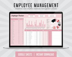 Employee Tracker Spreadsheet Google Sheet Template ▶  Item information: - This is for a digital spreadsheet. You will not receive a physical product. - Please check the file formats before purchasing. - This spreadsheet is for Google Sheets. It will not function properly in Excel. ▶  Features: * Automatic Calculations. * Easy to use and understand. * Beginner-friendly. * Only includes the things you need - no unnecessary tabs. YOU WILL GET: 1. DOWNLOAD LINK PDF * Your purchase includes a PDF fil Google Sheet Template, Planner Setup, Sheet Template, Charts And Graphs, Google Sheets, Money Matters, Planner Bullet Journal, Journal Planner, Money Management