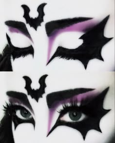 trad goth makeup Face Makeup Ideas For Halloween, Pink Gothic Makeup Looks, Black And Purple Goth Makeup, Goth Blush Makeup, Purple Trad Goth Makeup, Bat Inspired Makeup, Black And White Goth Makeup, Goth Makeup Inspo Drawing, Goth Makeup Drawing