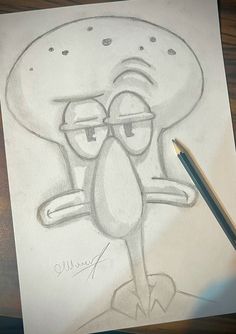 Drawing Inspo Reference, Sketch Ideas Cartoon, Things To Draw Cartoon, Pencil Drawing Disney, Things To Draw Disney, Quirky Drawings, Disney Pencil Drawings, Easy Graffiti