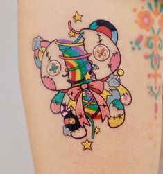 Rainbow Tattoo, Ac Ideas, Colorful Tattoos, Rainbow Tattoos, Tattoo Concepts, Patch Ideas, Kawaii Tattoo, Awesome Tattoos