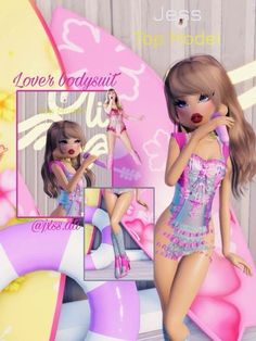 an image of a barbie doll in front of a mirror