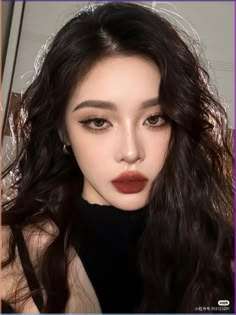 #Mascara#Mascara Wands#Makeup#Make up Tricks and Tips#Eye lashes Dramatic Korean Makeup, Bold Douyin Makeup, Round Upper Lip, Korean Vampire Makeup, Vampire Douyin Makeup, Light Dark Makeup, Dark Doyun Makeup, Smoky Douyin Makeup, Dark Feminine Douyin Makeup