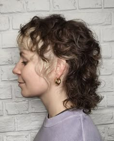 Modern Curly Shag, Curly Shag, Curly Shag Haircut, Permed Hair, Shag Haircuts, Curly Mullet, Curly Hair Photos