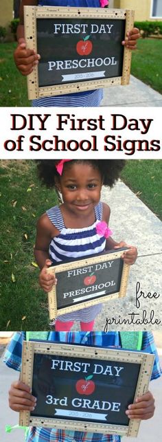 the first day of school signs for kids