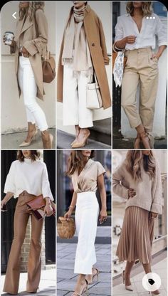 Casual outfits for women's - white shirt - casual Pant shirt for girls - Beautiful Mode Over 50, Beige Outfits, New Dress Collection, Backpacking Hiking, Stil Elegant, Winter Hiking, Mode Casual, Stylish Work Outfits, Outfit Winter