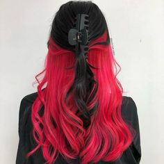 Halo Hair Color, Red Halo Hair, Red Hair Streaks, Red Hair With Bangs, Hair Dye Tips, Red Ombre Hair, Best Hair Dye